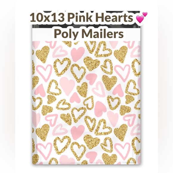 Hearts ❤️ Poly Mailers 10x13 Pack of 25 PRICE IS FIRM - Picture 4 of 6